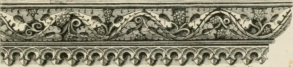An illustration from An attempt to discriminate the styles of architecture in England : from the Conquest to the Reformation : with a sketch of the Grecian and Roman orders : notices of numerous British edifices :and some remarks on the architecture of a part of France, 1848, leaf 314