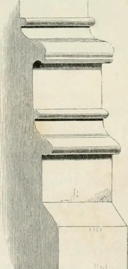 An illustration from An attempt to discriminate the styles of architecture in England : from the Conquest to the Reformation : with a sketch of the Grecian and Roman orders : notices of numerous British edifices :and some remarks on the architecture of a part of France, 1848, leaf 315