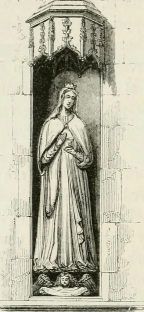 An illustration from An attempt to discriminate the styles of architecture in England : from the Conquest to the Reformation : with a sketch of the Grecian and Roman orders : notices of numerous British edifices :and some remarks on the architecture of a part of France, 1848, leaf 319