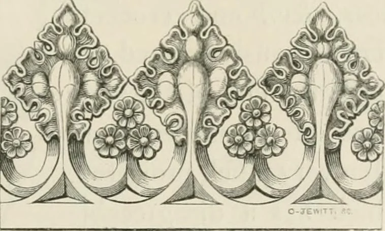 An illustration from An attempt to discriminate the styles of architecture in England : from the Conquest to the Reformation : with a sketch of the Grecian and Roman orders : notices of numerous British edifices :and some remarks on the architecture of a part of France, 1848, leaf 322