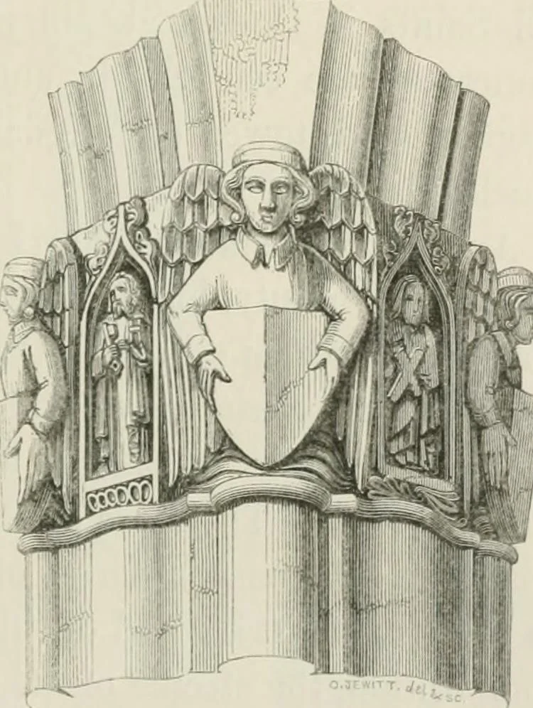 An illustration from An attempt to discriminate the styles of architecture in England : from the Conquest to the Reformation : with a sketch of the Grecian and Roman orders : notices of numerous British edifices :and some remarks on the architecture of a part of France, 1848, leaf 324