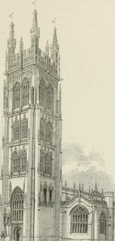 An illustration from An attempt to discriminate the styles of architecture in England : from the Conquest to the Reformation : with a sketch of the Grecian and Roman orders : notices of numerous British edifices :and some remarks on the architecture of a part of France, 1848, leaf 326