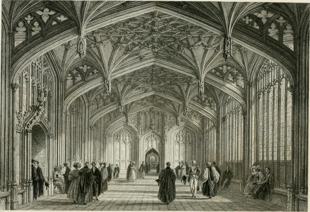 An illustration from An attempt to discriminate the styles of architecture in England : from the Conquest to the Reformation : with a sketch of the Grecian and Roman orders : notices of numerous British edifices :and some remarks on the architecture of a part of France, 1848, leaf 341