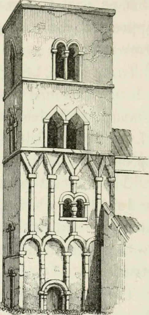 An illustration from An attempt to discriminate the styles of architecture in England : from the Conquest to the Reformation : with a sketch of the Grecian and Roman orders : notices of numerous British edifices :and some remarks on the architecture of a part of France, 1848, leaf 371