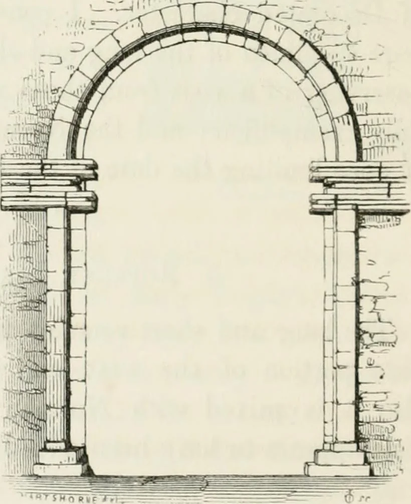 An illustration from An attempt to discriminate the styles of architecture in England : from the Conquest to the Reformation : with a sketch of the Grecian and Roman orders : notices of numerous British edifices :and some remarks on the architecture of a part of France, 1848, leaf 373