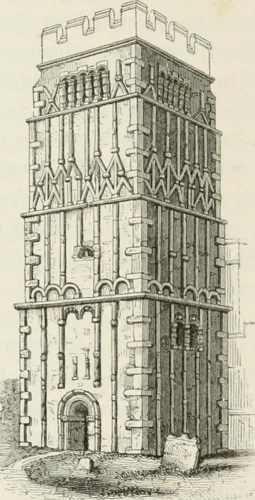An illustration from An attempt to discriminate the styles of architecture in England : from the Conquest to the Reformation : with a sketch of the Grecian and Roman orders : notices of numerous British edifices :and some remarks on the architecture of a part of France, 1848, leaf 379