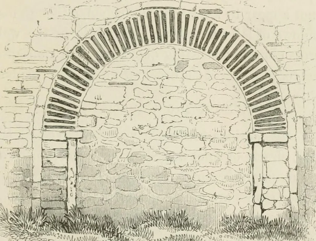 An illustration from An attempt to discriminate the styles of architecture in England : from the Conquest to the Reformation : with a sketch of the Grecian and Roman orders : notices of numerous British edifices :and some remarks on the architecture of a part of France, 1848, leaf 384