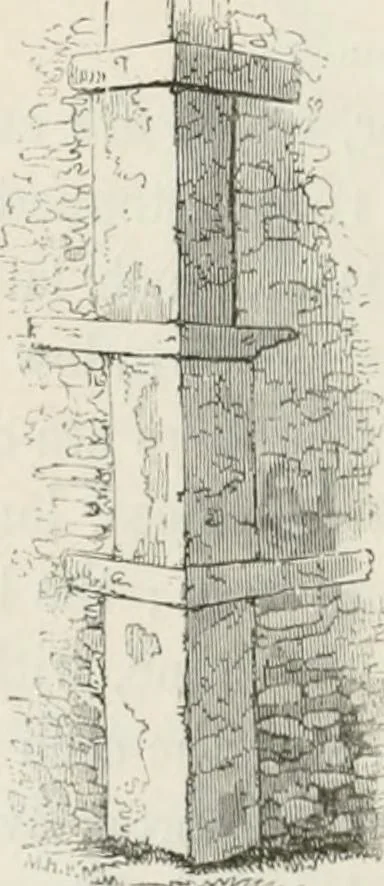 An illustration from An attempt to discriminate the styles of architecture in England : from the Conquest to the Reformation : with a sketch of the Grecian and Roman orders : notices of numerous British edifices :and some remarks on the architecture of a part of France, 1848, leaf 385