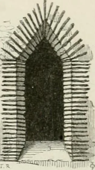 An illustration from An attempt to discriminate the styles of architecture in England : from the Conquest to the Reformation : with a sketch of the Grecian and Roman orders : notices of numerous British edifices :and some remarks on the architecture of a part of France, 1848, leaf 387