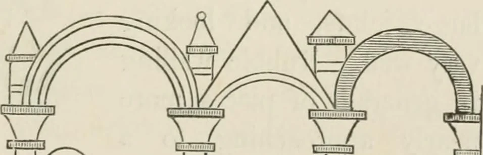 An illustration from An attempt to discriminate the styles of architecture in England : from the Conquest to the Reformation : with a sketch of the Grecian and Roman orders : notices of numerous British edifices :and some remarks on the architecture of a part of France, 1848, leaf 390
