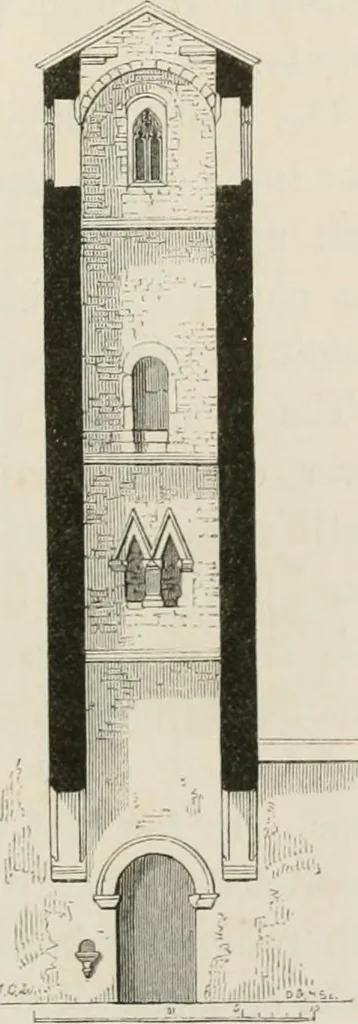 An illustration from An attempt to discriminate the styles of architecture in England : from the Conquest to the Reformation : with a sketch of the Grecian and Roman orders : notices of numerous British edifices :and some remarks on the architecture of a part of France, 1848, leaf 394