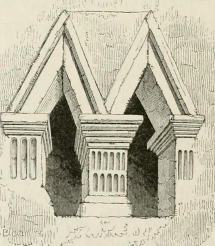 An illustration from An attempt to discriminate the styles of architecture in England : from the Conquest to the Reformation : with a sketch of the Grecian and Roman orders : notices of numerous British edifices :and some remarks on the architecture of a part of France, 1848, leaf 395