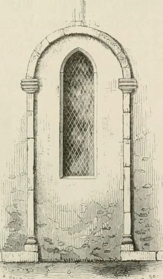 An illustration from An attempt to discriminate the styles of architecture in England : from the Conquest to the Reformation : with a sketch of the Grecian and Roman orders : notices of numerous British edifices :and some remarks on the architecture of a part of France, 1848, leaf 396