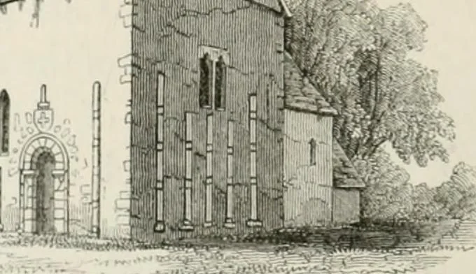 An illustration from An attempt to discriminate the styles of architecture in England : from the Conquest to the Reformation : with a sketch of the Grecian and Roman orders : notices of numerous British edifices :and some remarks on the architecture of a part of France, 1848, leaf 397