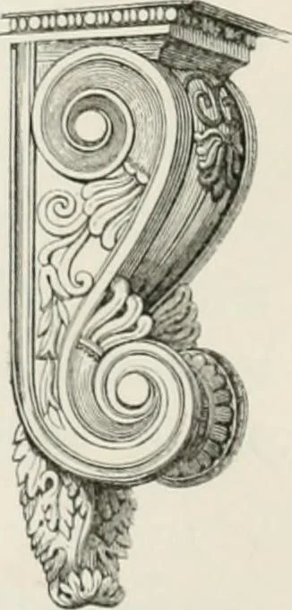 An illustration from An attempt to discriminate the styles of architecture in England : from the Conquest to the Reformation : with a sketch of the Grecian and Roman orders : notices of numerous British edifices :and some remarks on the architecture of a part of France, 1848, leaf 73