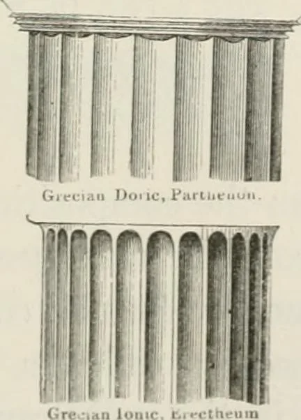 An illustration from An attempt to discriminate the styles of architecture in England : from the Conquest to the Reformation : with a sketch of the Grecian and Roman orders : notices of numerous British edifices :and some remarks on the architecture of a part of France, 1848, leaf 74