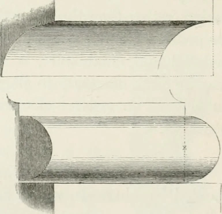 An illustration from An attempt to discriminate the styles of architecture in England : from the Conquest to the Reformation : with a sketch of the Grecian and Roman orders : notices of numerous British edifices :and some remarks on the architecture of a part of France, 1848, leaf 75