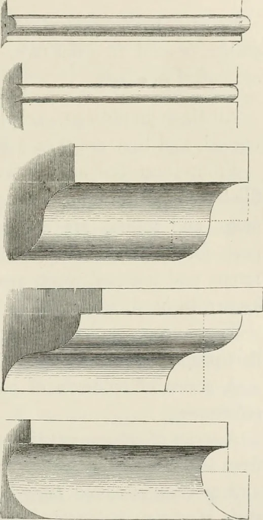 An illustration from An attempt to discriminate the styles of architecture in England : from the Conquest to the Reformation : with a sketch of the Grecian and Roman orders : notices of numerous British edifices :and some remarks on the architecture of a part of France, 1848, leaf 76
