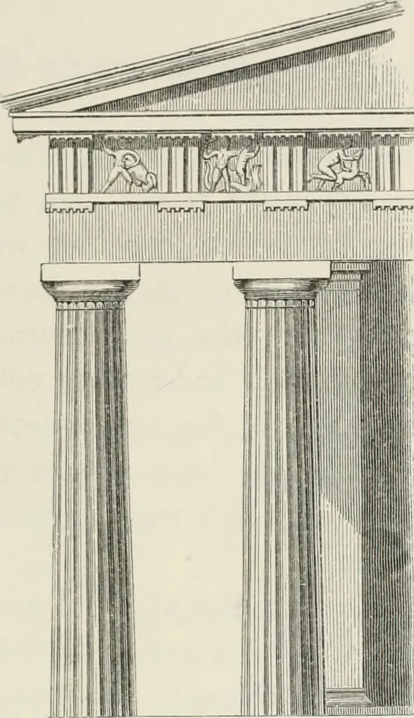 An illustration from An attempt to discriminate the styles of architecture in England : from the Conquest to the Reformation : with a sketch of the Grecian and Roman orders : notices of numerous British edifices :and some remarks on the architecture of a part of France, 1848, leaf 82
