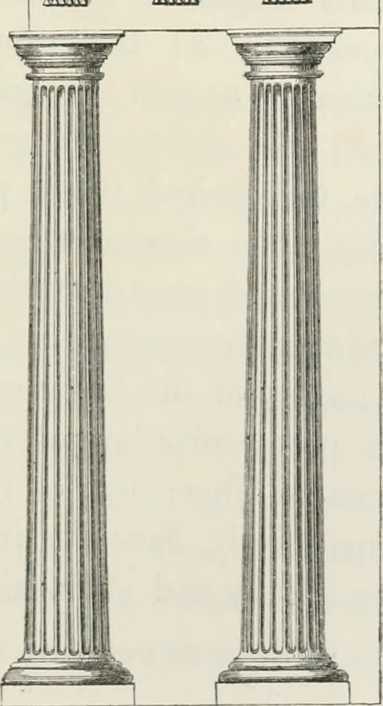 An illustration from An attempt to discriminate the styles of architecture in England : from the Conquest to the Reformation : with a sketch of the Grecian and Roman orders : notices of numerous British edifices :and some remarks on the architecture of a part of France, 1848, leaf 82