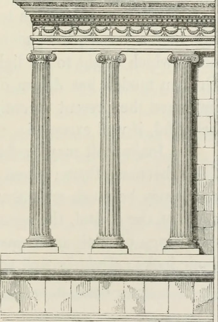 An illustration from An attempt to discriminate the styles of architecture in England : from the Conquest to the Reformation : with a sketch of the Grecian and Roman orders : notices of numerous British edifices :and some remarks on the architecture of a part of France, 1848, leaf 90