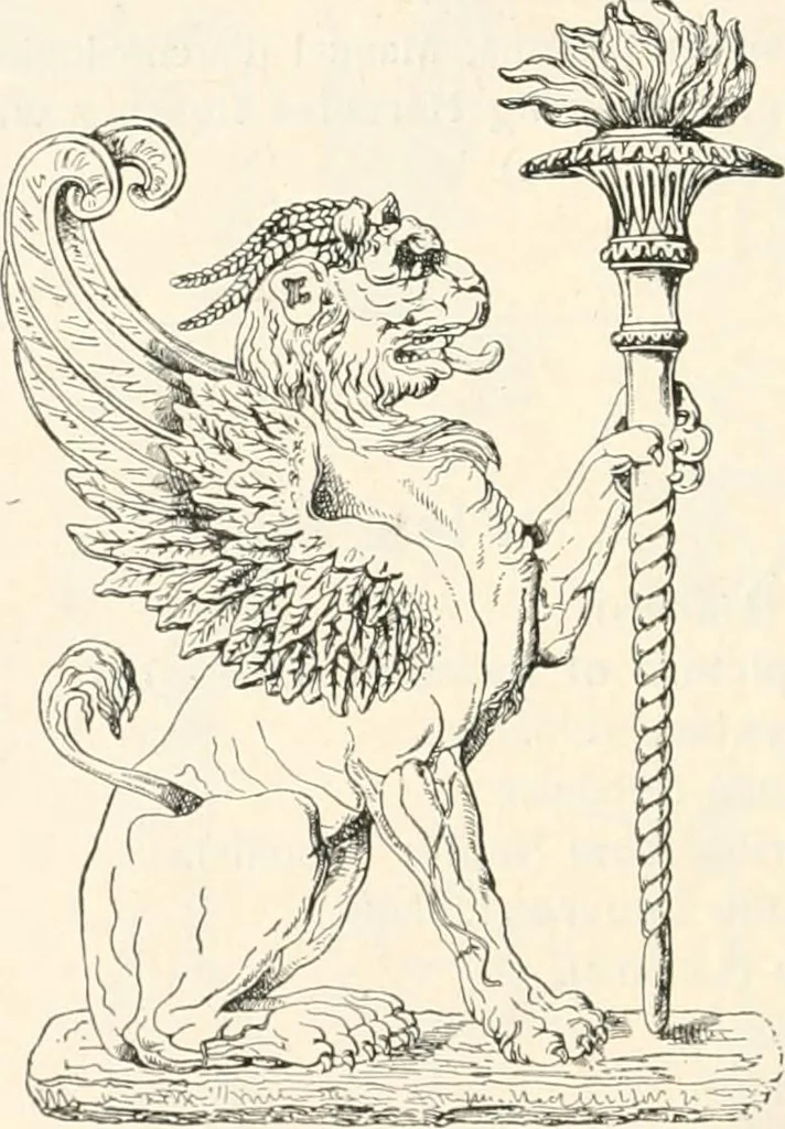 An illustration from Styles of ornament, exhibited in designs, and arranged in historical order, with descriptive text. A handbook for architects, designers, painters, sculptors, wood-carvers, chasers, modellers, cabinet-makers and artistic locksmiths as well as also for technical schools, libraries and private study, 1910, leaf 101