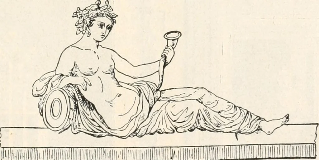 An illustration from Styles of ornament, exhibited in designs, and arranged in historical order, with descriptive text. A handbook for architects, designers, painters, sculptors, wood-carvers, chasers, modellers, cabinet-makers and artistic locksmiths as well as also for technical schools, libraries and private study, 1910, leaf 108