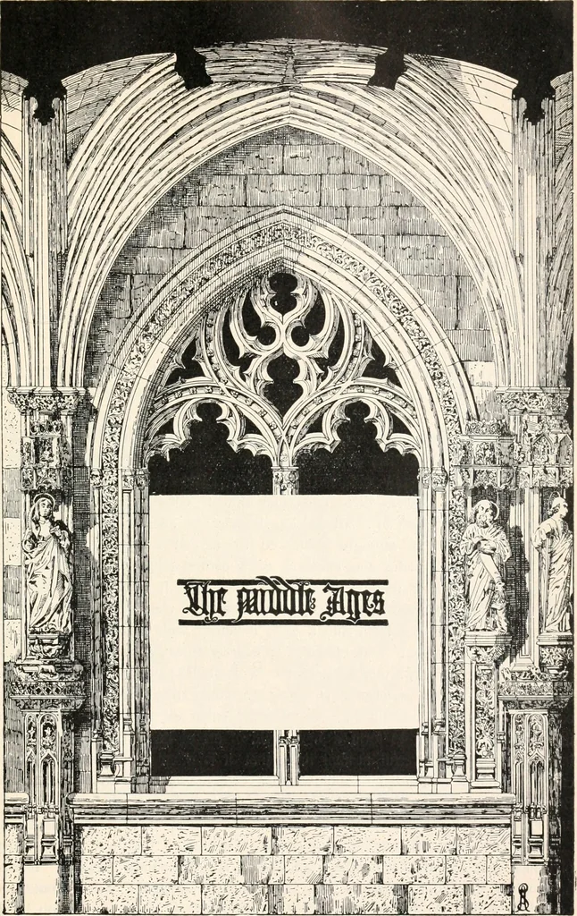 An illustration from Styles of ornament, exhibited in designs, and arranged in historical order, with descriptive text. A handbook for architects, designers, painters, sculptors, wood-carvers, chasers, modellers, cabinet-makers and artistic locksmiths as well as also for technical schools, libraries and private study, 1910, leaf 124