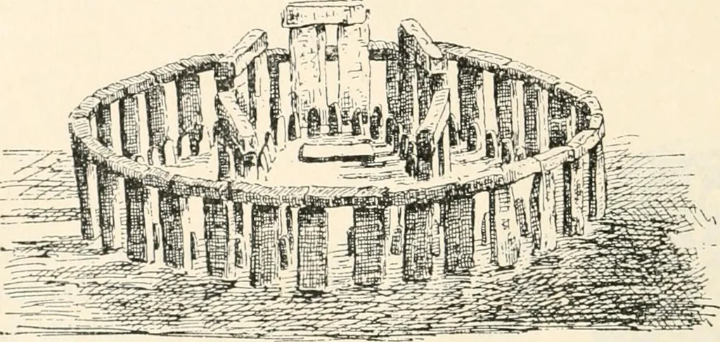 An illustration from Styles of ornament, exhibited in designs, and arranged in historical order, with descriptive text. A handbook for architects, designers, painters, sculptors, wood-carvers, chasers, modellers, cabinet-makers and artistic locksmiths as well as also for technical schools, libraries and private study, 1910, leaf 13