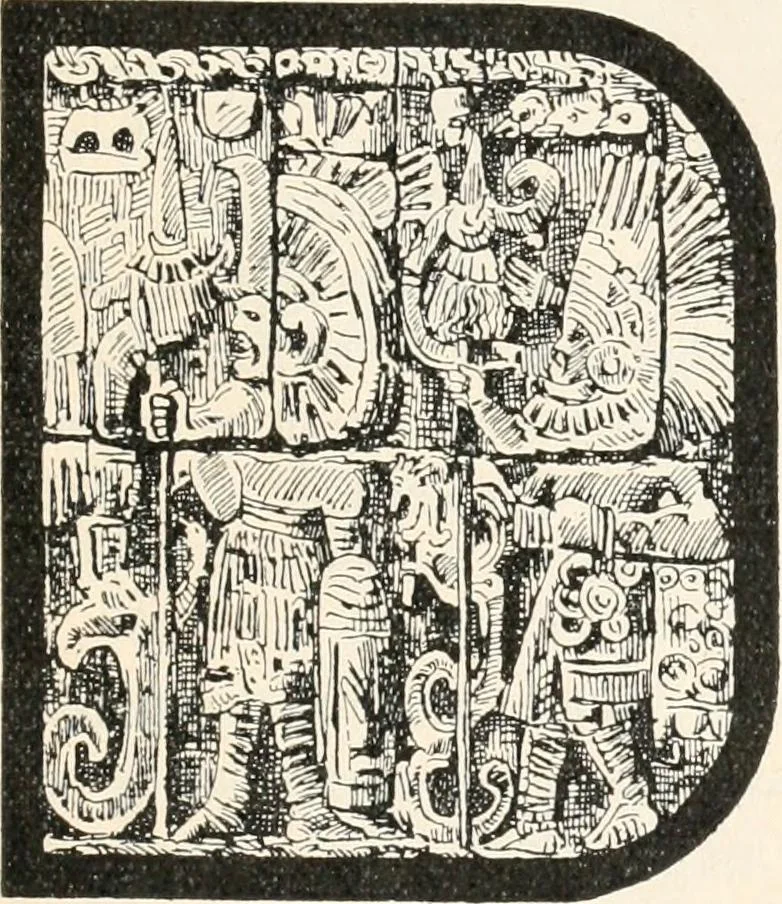 An illustration from Styles of ornament, exhibited in designs, and arranged in historical order, with descriptive text. A handbook for architects, designers, painters, sculptors, wood-carvers, chasers, modellers, cabinet-makers and artistic locksmiths as well as also for technical schools, libraries and private study, 1910, leaf 14