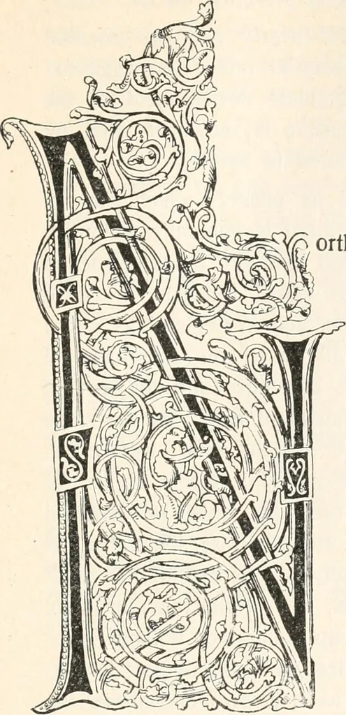 An illustration from Styles of ornament, exhibited in designs, and arranged in historical order, with descriptive text. A handbook for architects, designers, painters, sculptors, wood-carvers, chasers, modellers, cabinet-makers and artistic locksmiths as well as also for technical schools, libraries and private study, 1910, leaf 246