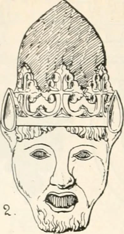 An illustration from Styles of ornament, exhibited in designs, and arranged in historical order, with descriptive text. A handbook for architects, designers, painters, sculptors, wood-carvers, chasers, modellers, cabinet-makers and artistic locksmiths as well as also for technical schools, libraries and private study, 1910, leaf 271