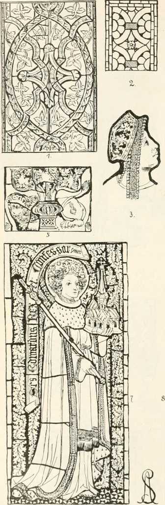 An illustration from Styles of ornament, exhibited in designs, and arranged in historical order, with descriptive text. A handbook for architects, designers, painters, sculptors, wood-carvers, chasers, modellers, cabinet-makers and artistic locksmiths as well as also for technical schools, libraries and private study, 1910, leaf 277