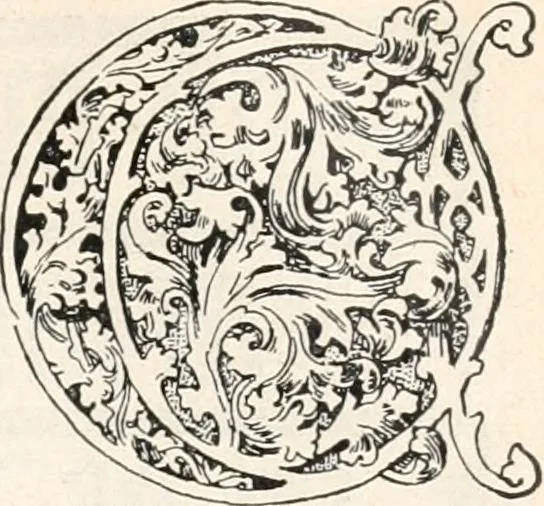 An illustration from Styles of ornament, exhibited in designs, and arranged in historical order, with descriptive text. A handbook for architects, designers, painters, sculptors, wood-carvers, chasers, modellers, cabinet-makers and artistic locksmiths as well as also for technical schools, libraries and private study, 1910, leaf 304