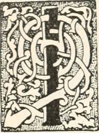 An illustration from Styles of ornament, exhibited in designs, and arranged in historical order, with descriptive text. A handbook for architects, designers, painters, sculptors, wood-carvers, chasers, modellers, cabinet-makers and artistic locksmiths as well as also for technical schools, libraries and private study, 1910, leaf 309