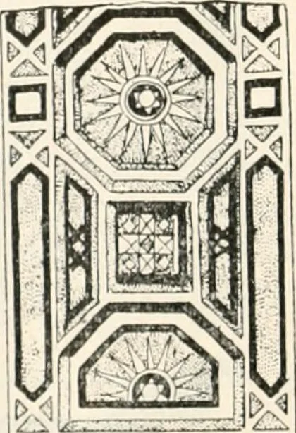 An illustration from Styles of ornament, exhibited in designs, and arranged in historical order, with descriptive text. A handbook for architects, designers, painters, sculptors, wood-carvers, chasers, modellers, cabinet-makers and artistic locksmiths as well as also for technical schools, libraries and private study, 1910, leaf 311