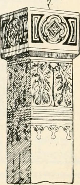 An illustration from Styles of ornament, exhibited in designs, and arranged in historical order, with descriptive text. A handbook for architects, designers, painters, sculptors, wood-carvers, chasers, modellers, cabinet-makers and artistic locksmiths as well as also for technical schools, libraries and private study, 1910, leaf 311