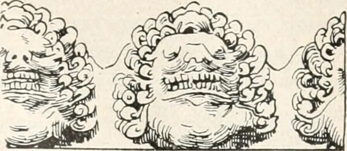 An illustration from Styles of ornament, exhibited in designs, and arranged in historical order, with descriptive text. A handbook for architects, designers, painters, sculptors, wood-carvers, chasers, modellers, cabinet-makers and artistic locksmiths as well as also for technical schools, libraries and private study, 1910, leaf 336