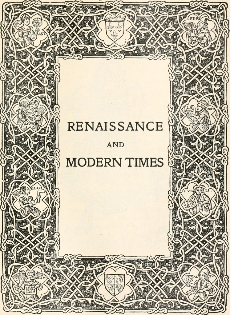An illustration from Styles of ornament, exhibited in designs, and arranged in historical order, with descriptive text. A handbook for architects, designers, painters, sculptors, wood-carvers, chasers, modellers, cabinet-makers and artistic locksmiths as well as also for technical schools, libraries and private study, 1910, leaf 348