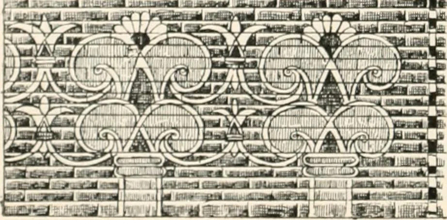 An illustration from Styles of ornament, exhibited in designs, and arranged in historical order, with descriptive text. A handbook for architects, designers, painters, sculptors, wood-carvers, chasers, modellers, cabinet-makers and artistic locksmiths as well as also for technical schools, libraries and private study, 1910, leaf 37