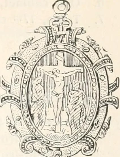 An illustration from Styles of ornament, exhibited in designs, and arranged in historical order, with descriptive text. A handbook for architects, designers, painters, sculptors, wood-carvers, chasers, modellers, cabinet-makers and artistic locksmiths as well as also for technical schools, libraries and private study, 1910, leaf 428