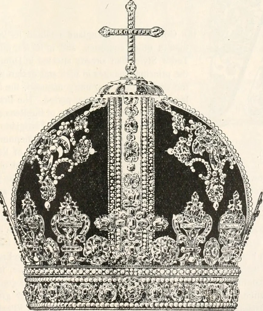 An illustration from Styles of ornament, exhibited in designs, and arranged in historical order, with descriptive text. A handbook for architects, designers, painters, sculptors, wood-carvers, chasers, modellers, cabinet-makers and artistic locksmiths as well as also for technical schools, libraries and private study, 1910, leaf 438
