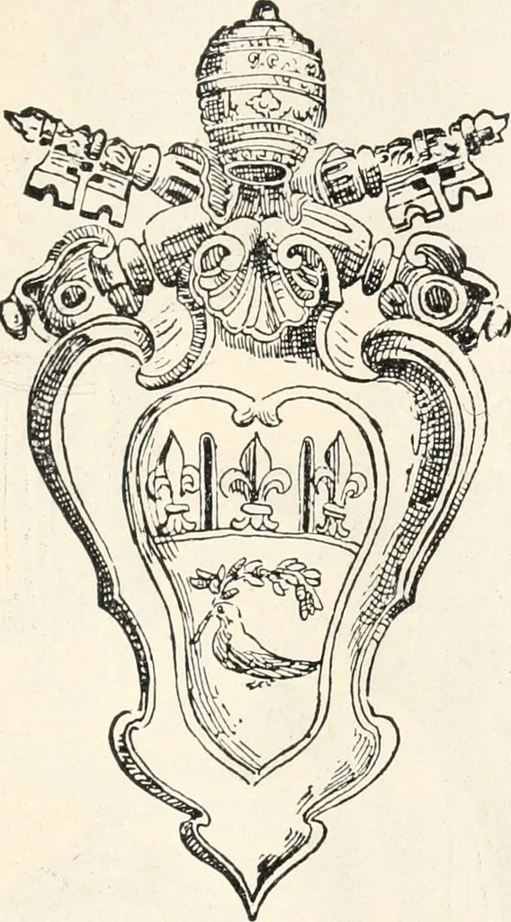 An illustration from Styles of ornament, exhibited in designs, and arranged in historical order, with descriptive text. A handbook for architects, designers, painters, sculptors, wood-carvers, chasers, modellers, cabinet-makers and artistic locksmiths as well as also for technical schools, libraries and private study, 1910, leaf 456