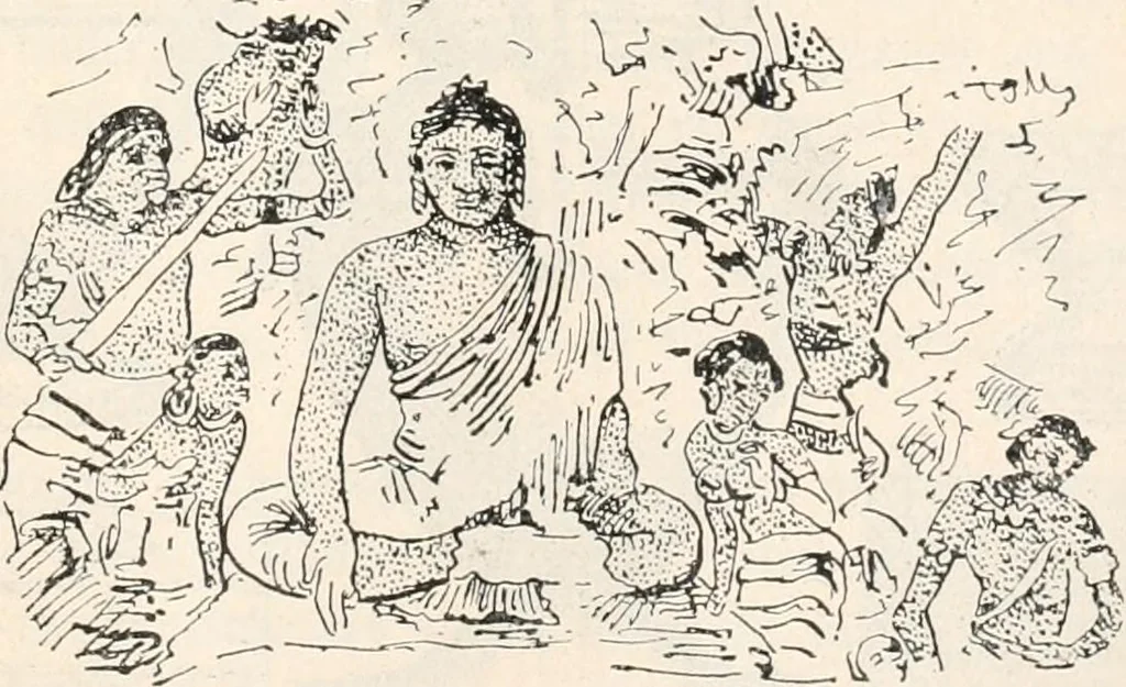 An illustration from Styles of ornament, exhibited in designs, and arranged in historical order, with descriptive text. A handbook for architects, designers, painters, sculptors, wood-carvers, chasers, modellers, cabinet-makers and artistic locksmiths as well as also for technical schools, libraries and private study, 1910, leaf 52