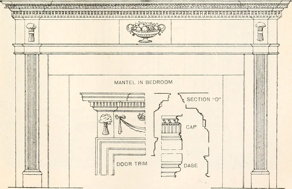 An illustration from Styles of ornament, exhibited in designs, and arranged in historical order, with descriptive text. A handbook for architects, designers, painters, sculptors, wood-carvers, chasers, modellers, cabinet-makers and artistic locksmiths as well as also for technical schools, libraries and private study, 1910, leaf 552