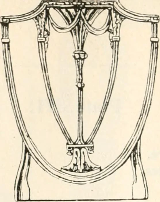 An illustration from Styles of ornament, exhibited in designs, and arranged in historical order, with descriptive text. A handbook for architects, designers, painters, sculptors, wood-carvers, chasers, modellers, cabinet-makers and artistic locksmiths as well as also for technical schools, libraries and private study, 1910, leaf 597