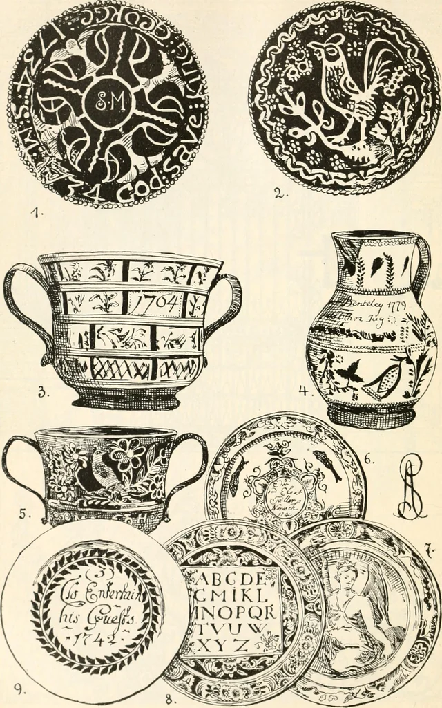 An illustration from Styles of ornament, exhibited in designs, and arranged in historical order, with descriptive text. A handbook for architects, designers, painters, sculptors, wood-carvers, chasers, modellers, cabinet-makers and artistic locksmiths as well as also for technical schools, libraries and private study, 1910, leaf 601