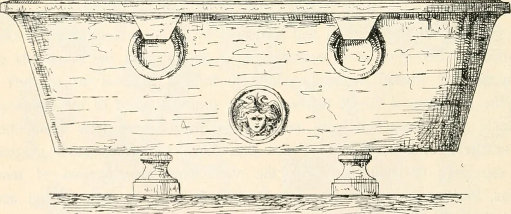 An illustration from Styles of ornament, exhibited in designs, and arranged in historical order, with descriptive text. A handbook for architects, designers, painters, sculptors, wood-carvers, chasers, modellers, cabinet-makers and artistic locksmiths as well as also for technical schools, libraries and private study, 1910, leaf 83
