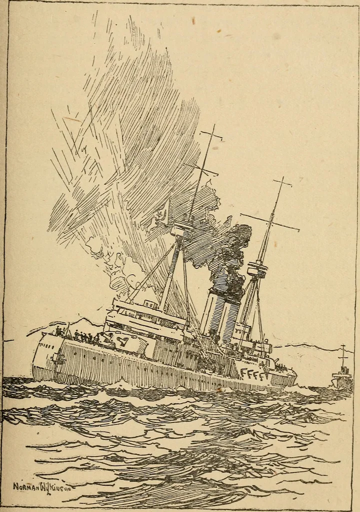An illustration from Submarine and anti-submarine, 1919, leaf 162
