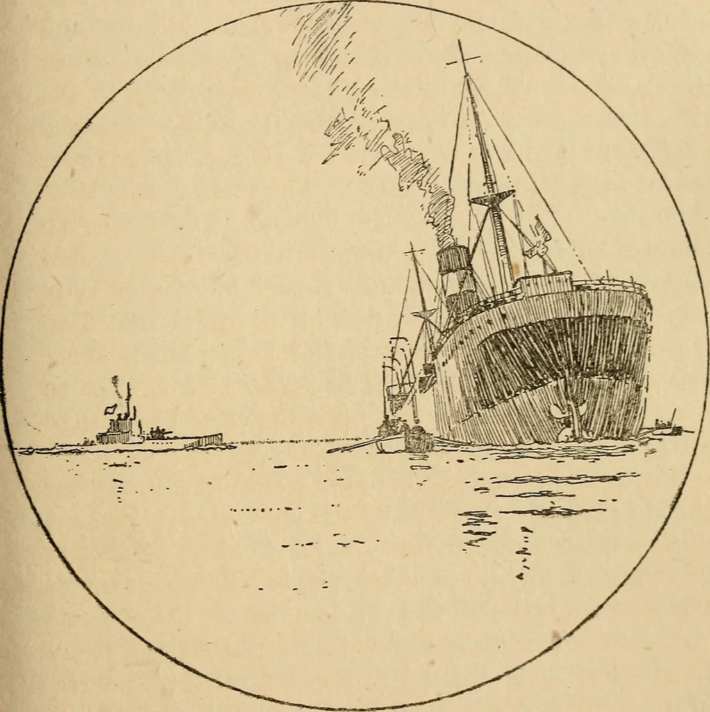 An illustration from Submarine and anti-submarine, 1919, leaf 278